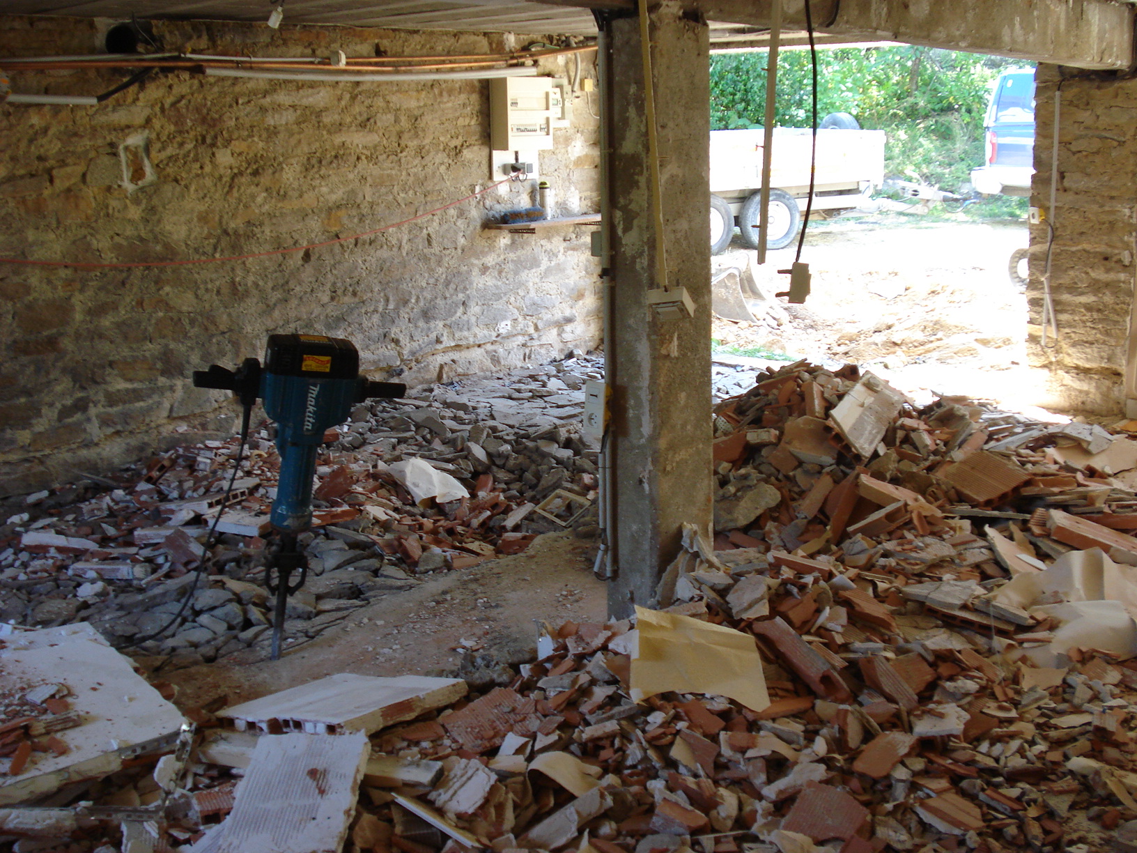 Démolition à Traubach-le-Haut