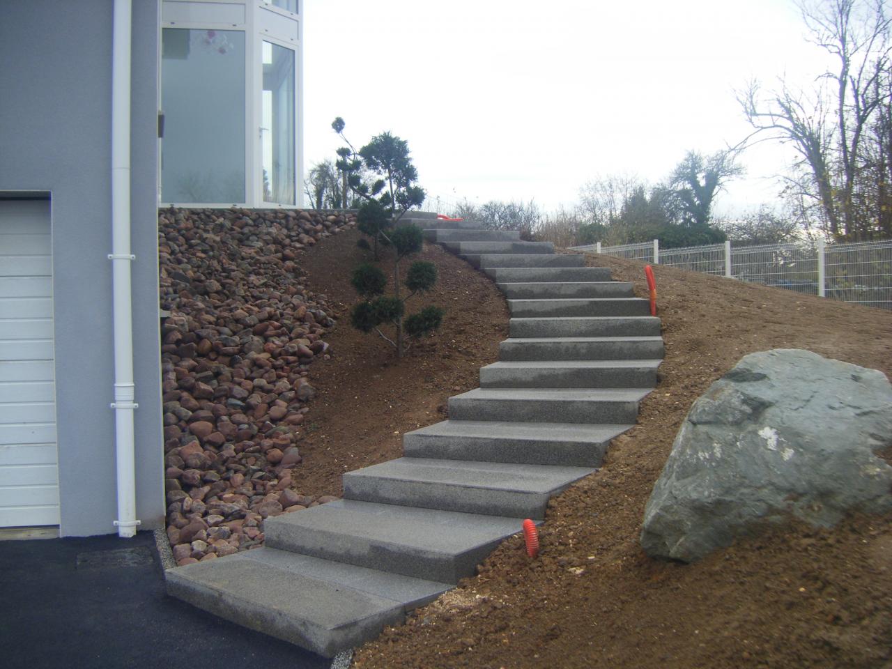 Création d'escalier en béton dans le Haut-Rhin